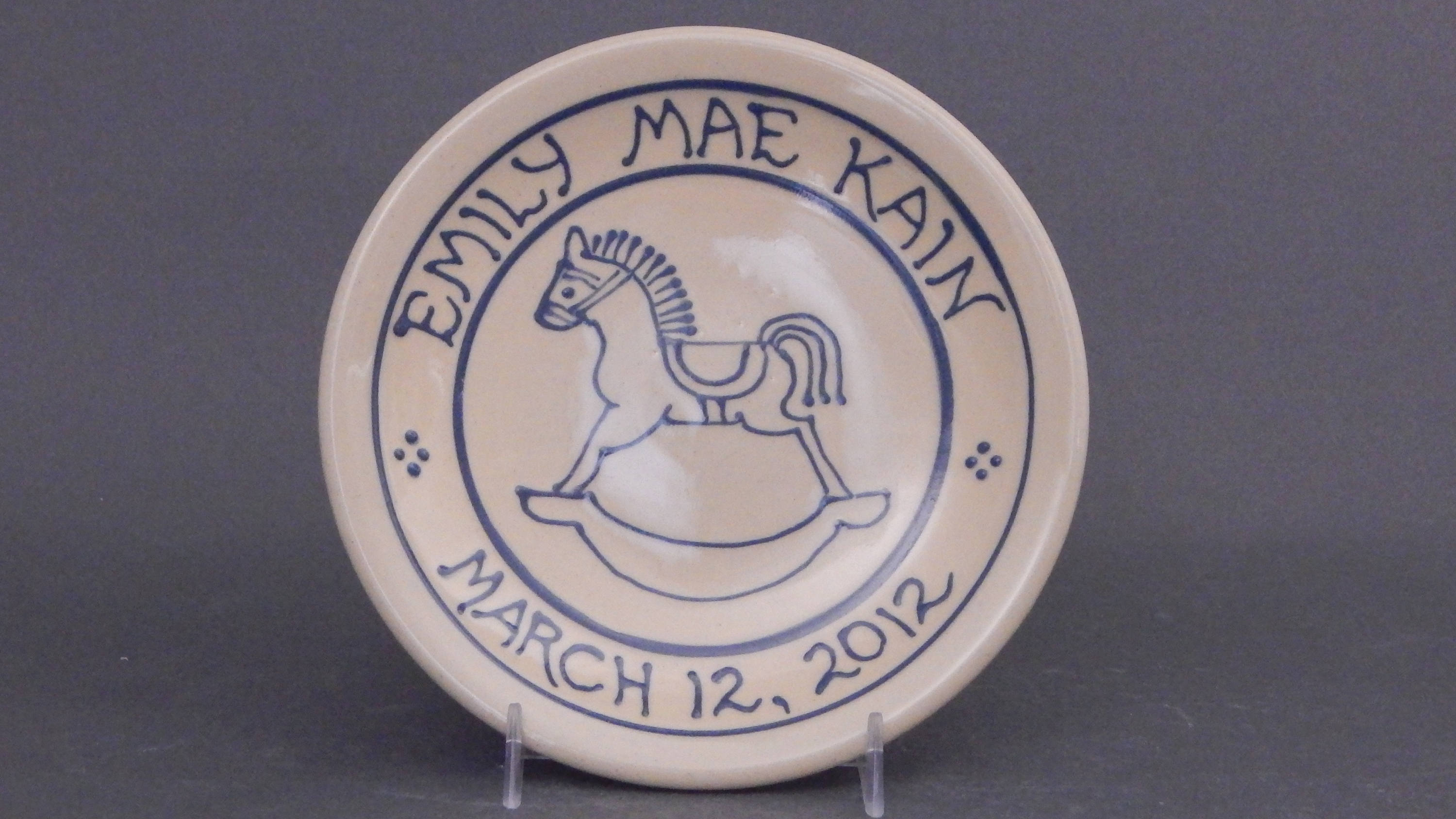 Commemorative Plate Personalized Child's Birth Plate Etsy