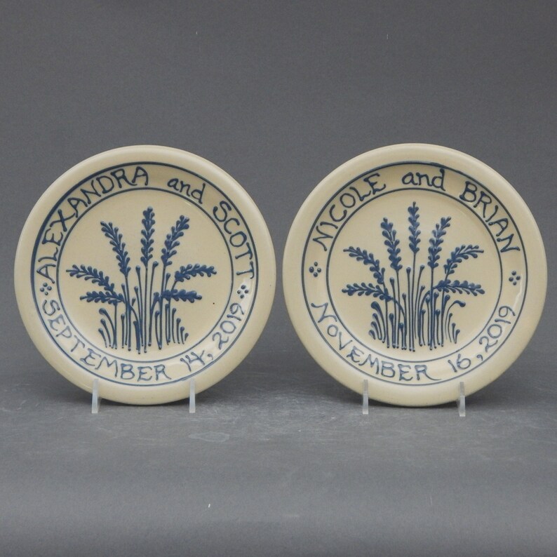 7 Commemorative Plate Personalized Wedding and Anniversary Etsy