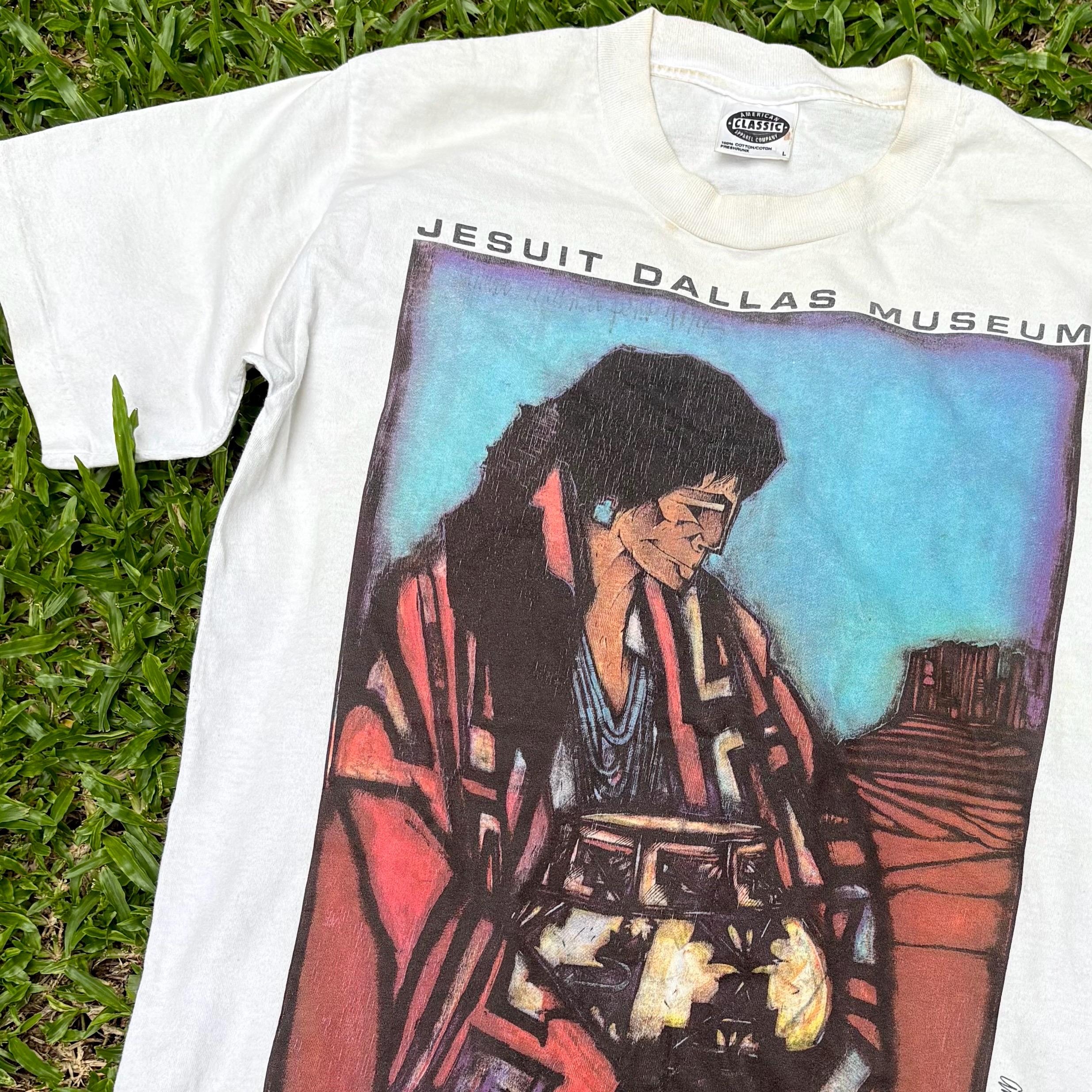 Vintage 90s Art Dallas Museum Tee Shirt (DDP / No Import Fees 