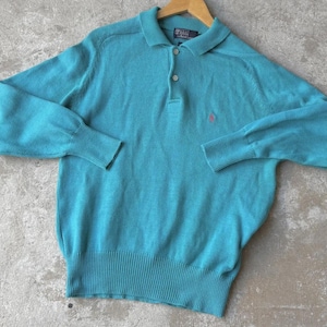 Vintage Polo Ralph Lauren Women’s Shawl Collar Sweater – 90s Knit Pullover, Preppy 3-Button Jumper