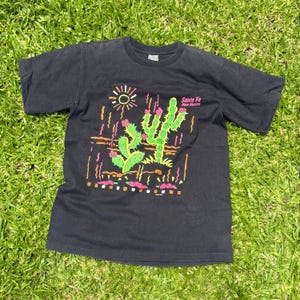 Vintage Santa Fe New Mexico T-shirt jaren 90 | Retro grafisch shirt