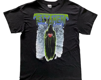 Men's Vintage 90's Brockum 1990 Testament Souls of Black Tour T