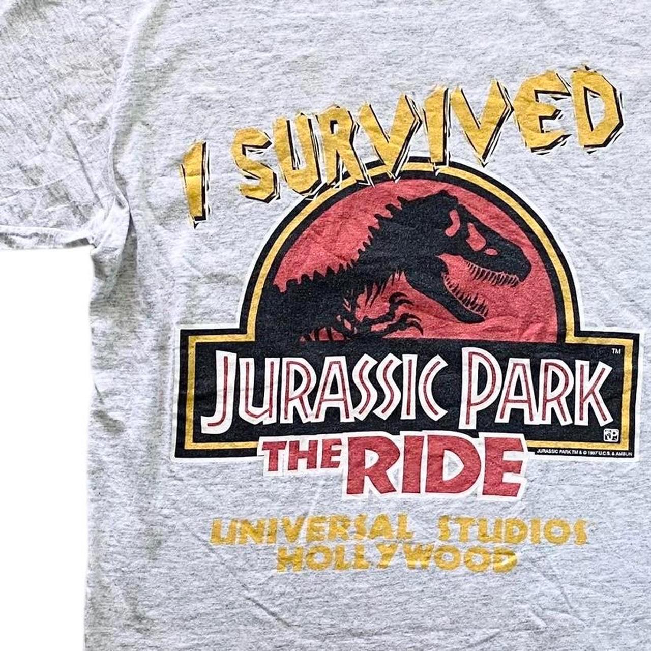 Vintage 1997 Jurassic Park the Ride Tee - Universal Studios Shirt 