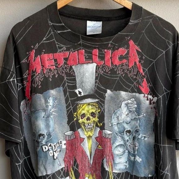 Vintage 1992 Metallica Spider Pushead Ringmaster T-shirt - Etsy