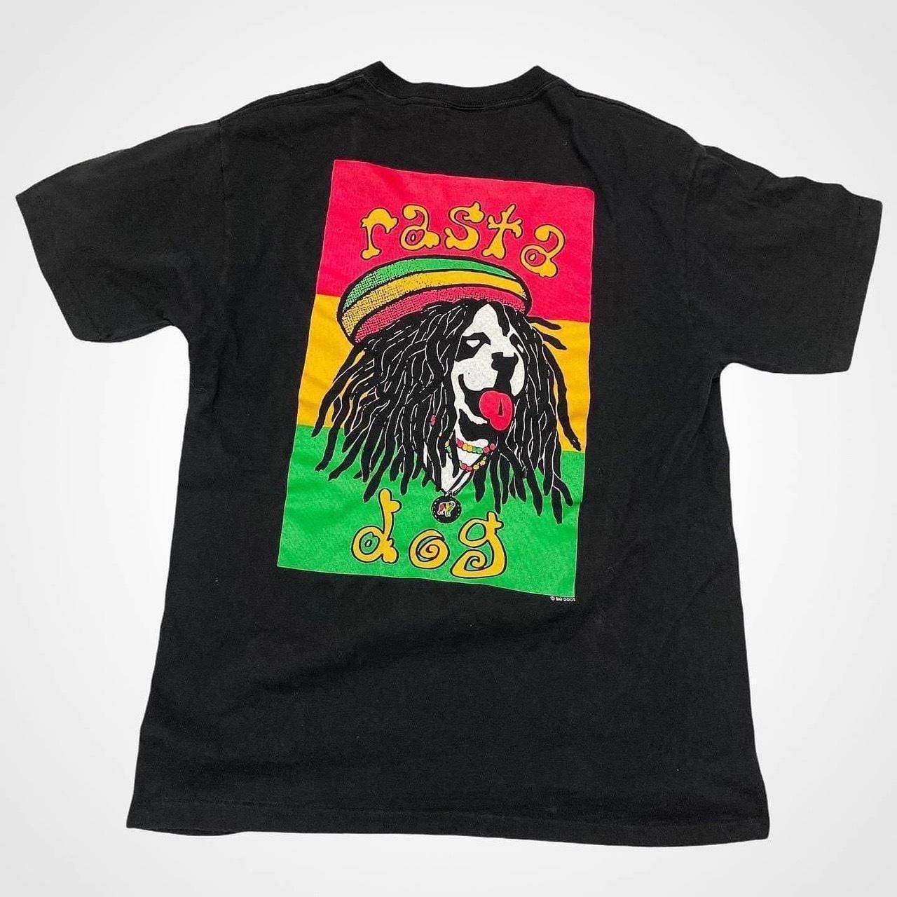 Vintage 90s Big Dogs Rasta Dog Tee Reggae Humor - Etsy