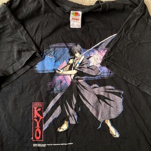 Samurai Deeper Kyo T-Shirt 1999 - Vintage Japanese Anime Tee (DDP / No Import Fees)