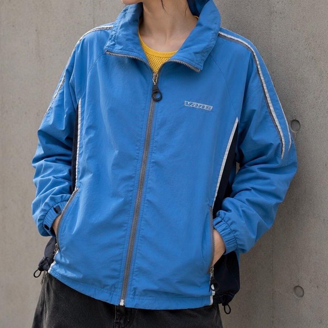 Vintage 90s Vans Sk8 Windbreaker Jacket Blue Black USA - Etsy