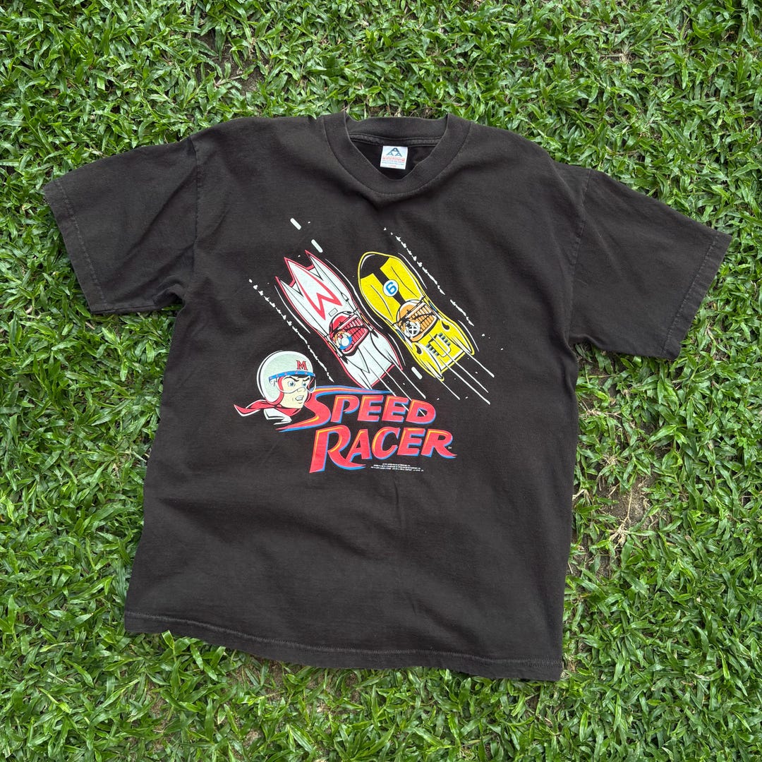 Vintage Speed Racer Graphic T-shirt – 1990s Anime Racing Tee - Etsy