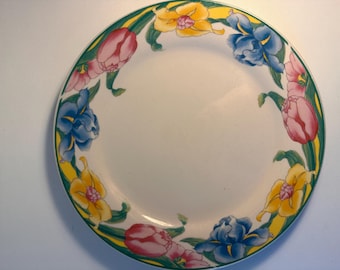 Vintage borden met bloemen