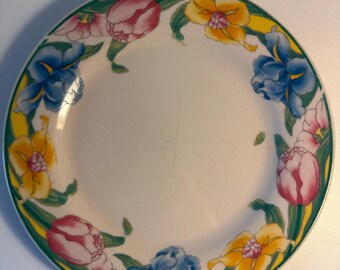 Vintage borden met bloemen