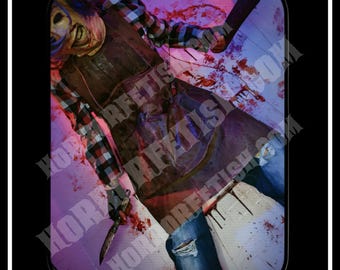 Leatherface Rectangle | Texas Chainsaw Massacre | Adult Horror Die Cut Waterproof Laminated Sticker