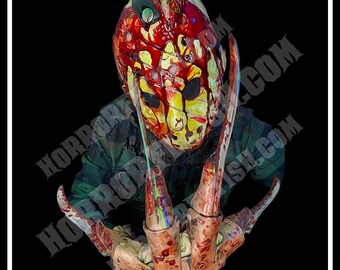 Freddy vs Jason | Friday the 13th Nightmare on Elm St | Adult Horror Die Cut Waterproof Laminated Sticker
