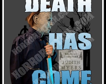 Death Has Come | Halloween Michael Myers| Adult Horror Die Cut Waterproof Laminated Sticker