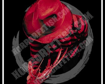 Krueger | Freddy Krueger Nightmare on Elm Street | Adult Horror Die Cut Waterproof Laminated Sticker