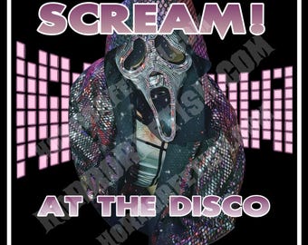Scream at the Disco | Ghostface | Adult Horror Die Cut Waterproof Laminated Sticker