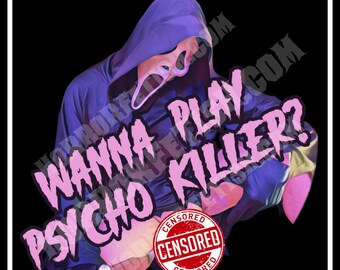 Psycho Killer | XXX Ghostface Scream | Adult Horror Die Cut Waterproof Laminated Sticker