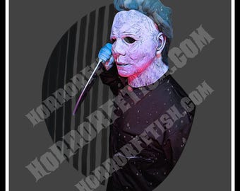 Myers | Halloween Michael Myers | Adult Horror Die Cut Waterproof Laminated Sticker