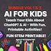 AI for Kids Workbook Bundle: STEM & ChatGPT Learning (Digital Download) image 1