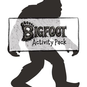 Bigfoot Activity Pack Printable | Cryptid Coloring , Puzzles & Games | Kids Activity Book | Homeschool