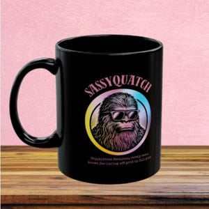 Mug Bigfoot Sasquatch cryptid lover unique whimsical gift coffee tea cup funny mug