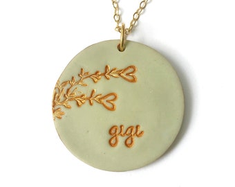 Gigi Necklace, Mother's Day for Gigi, from grandkids, Personalized gigi jewelry, Gigi gift with Children's initials
