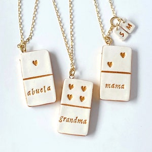 Mama of 1, 2, 3, 4, Grandma of 4, 5, 6 , Mother's Day Jewelry, Domino Necklace, Multiple Grandkids necklace, Personalized Necklace for her image 3