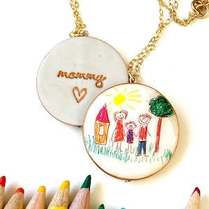Children's artwork into jewelry sale