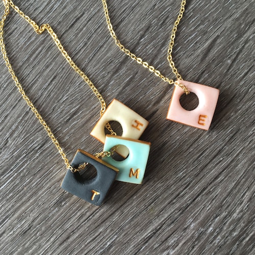 Mothers Day Personalized Necklace Kids 
