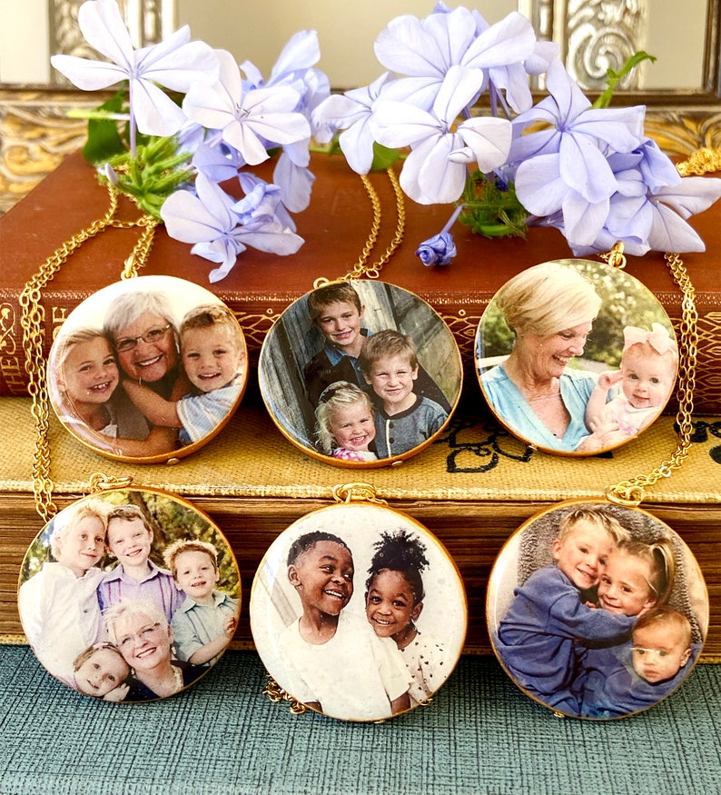 Bedeutungsvoller Schmuck, Familie Halskette, Stempel Ihre eigenen Worte Halskette, Benutzerdefinierte Foto Schmuck, personalisierte Mutter Schmuck Bild 6