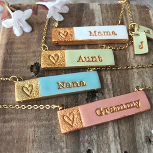 Spring Jewelry, Color Name Necklace, Pastel, Necklace for Mom, Nana, Aunt, Bubbie, Abuela, Yia Yia, Nonna and Mewmaw image 10