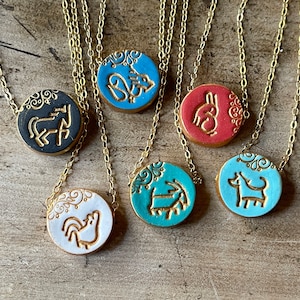 Chińskie zwierzęta zodiakalne, chiński naszyjnik ze znakiem, szczur, wół, królik, koza, koń, tygrys, wąż, smok, małpa, kogut, pies, świnia, prezent dla nastolatków
