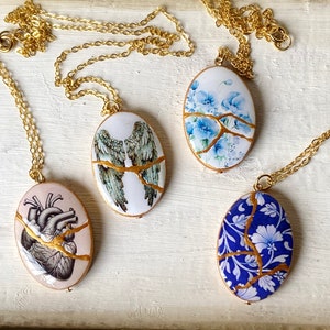 Kintsugi Necklace, Kintsugi Art, Resilience necklace, Healing, Recovery, Kintsugi Jewelry, Soul Jewelry, Spiritual Healing