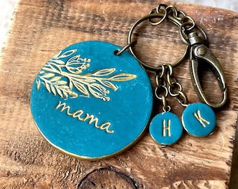 Stamped Keychain, Personalized, for Mom, Custom Keychain, Mama Gift, GRAMMY, Aunt Gift, for Auntie, for mama, Family Gifts