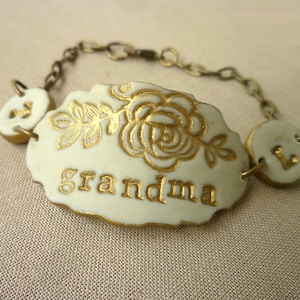 Grandmother Bracelet, Grandma, Nana, Grammy, Granny, Nanny, Yia Yia, Bubbie, oma Bracelet, Mother's Day Gift, Women's personalized Jewelry image 4