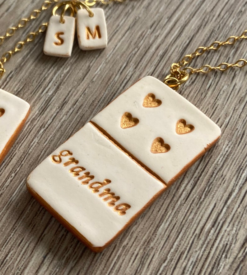 Mama of 1, 2, 3, 4, Grandma of 4, 5, 6 , Mother's Day Jewelry, Domino Necklace, Multiple Grandkids necklace, Personalized Necklace for her image 9