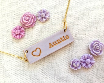 Aunt Necklace, Aunt jewelry, Aunt Gift, Oma Necklace, Oma jewelry, Abuela Necklace, Best Auntie, Auntie Gift