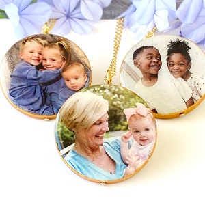 Bedeutungsvoller Schmuck, Familie Halskette, Stempel Ihre eigenen Worte Halskette, Benutzerdefinierte Foto Schmuck, personalisierte Mutter Schmuck Bild 1