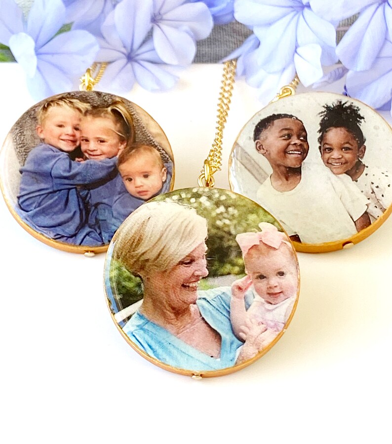 Bedeutungsvoller Schmuck, Familie Halskette, Stempel Ihre eigenen Worte Halskette, Benutzerdefinierte Foto Schmuck, personalisierte Mutter Schmuck Bild 1