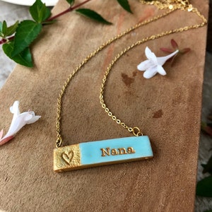 Spring Jewelry, Color Name Necklace, Pastel, Necklace for Mom, Nana, Aunt, Bubbie, Abuela, Yia Yia, Nonna and Mewmaw image 6