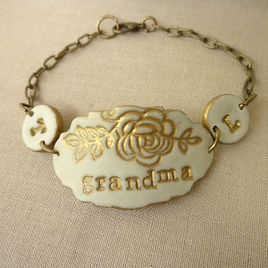 Grandmother Bracelet, Grandma, Nana, Grammy, Granny, Nanny, Yia Yia, Bubbie, oma Bracelet, Mother's Day Gift, Women's personalized Jewelry image 3