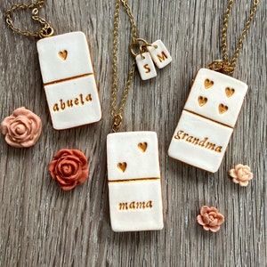 Mama of 1, 2, 3, 4, Grandma of 4, 5, 6 , Mother's Day Jewelry, Domino Necklace, Multiple Grandkids necklace, Personalized Necklace for her image 2
