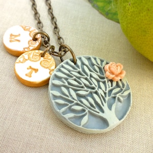 Collar de árbol genealógico - Collar de madre - Joyería de abuela - Collar de nombres