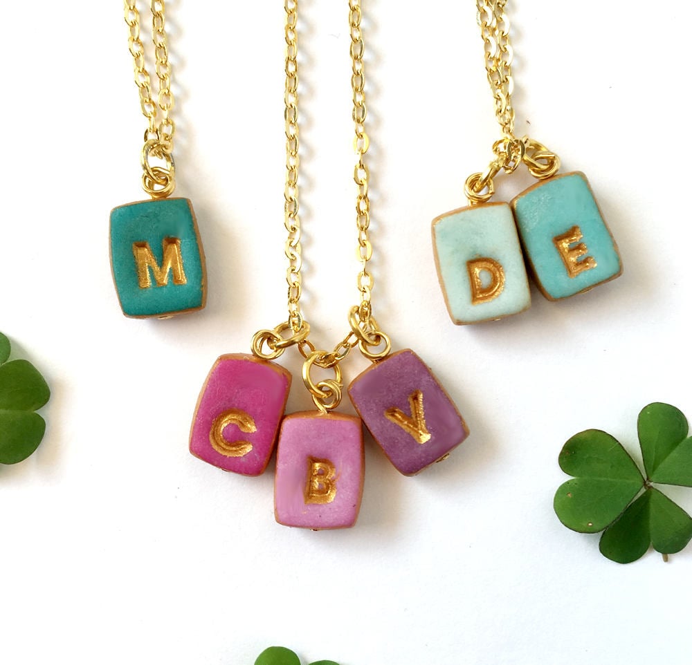 Tiny Letters Necklace for Mom Petite 