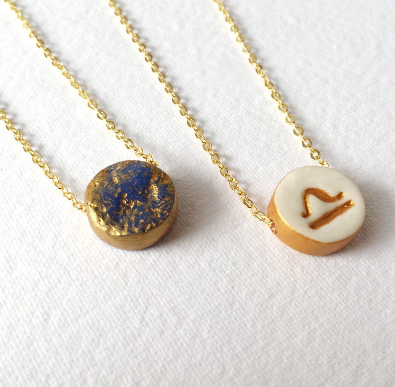 Astro Charm Necklace, Zodiac Sign, Aries, Taurus, Gemini, Cancer, Leo, Virgo, Libra, Scorpio, Sagittarius, Capricorn, Aquarius, Pisces image 6