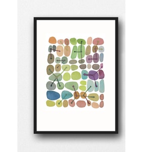 CONNECTIONS, Abstract painting print, Abstract art print, Watercolor painting, watercolor print, office decor