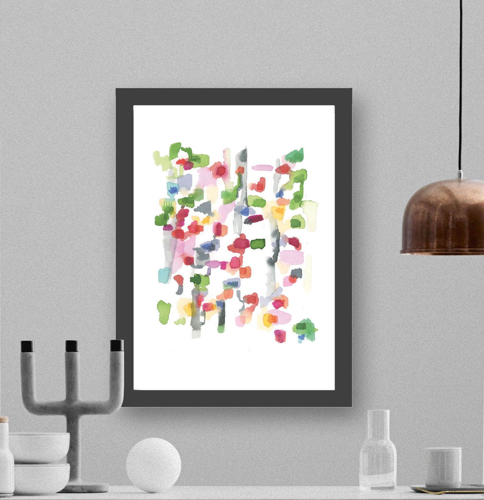 Bright Colorful Artwork Giclee Art Print 8 X 10 Modern Etsy