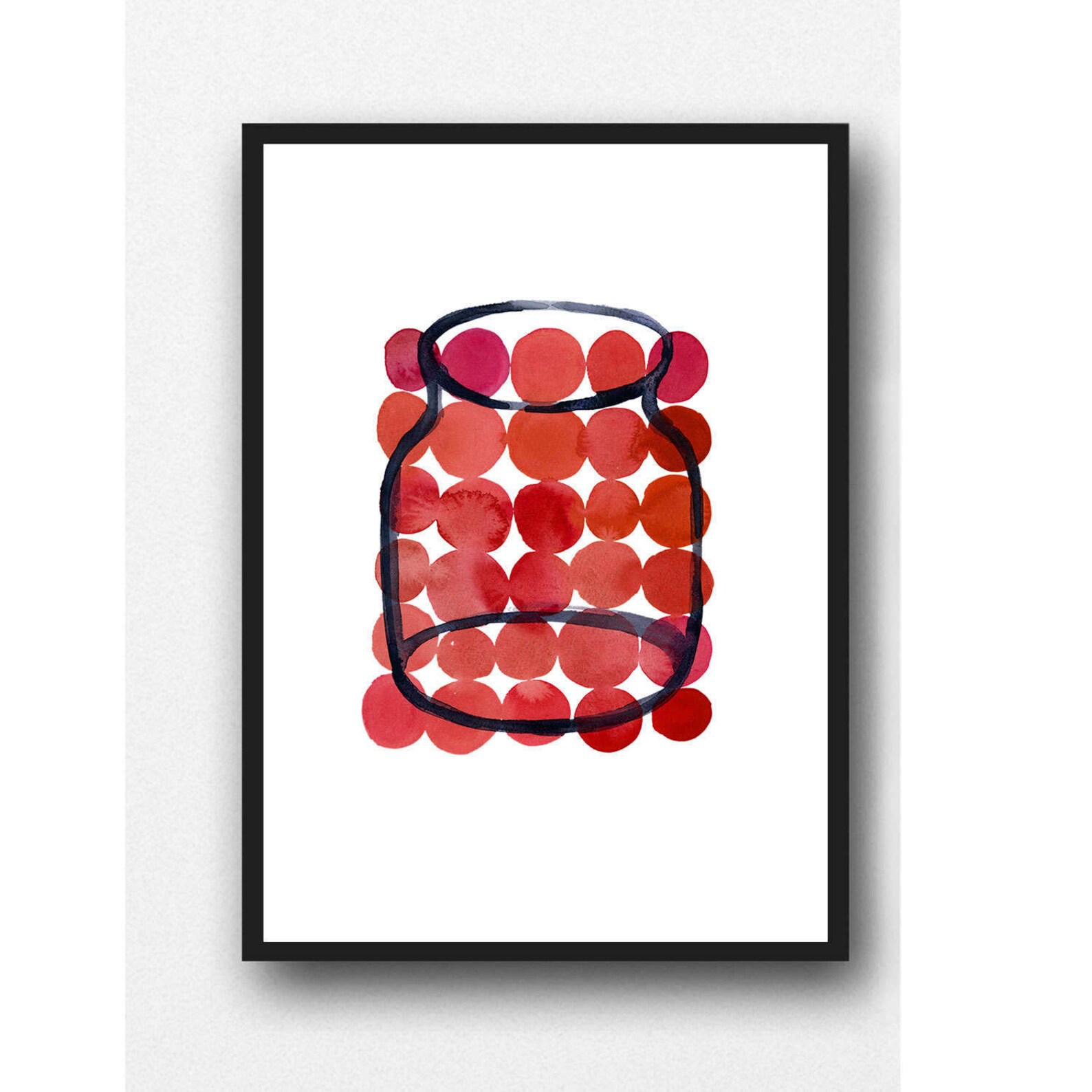 Watercolor Green Kitchen Art Green Wall Art Kitchen Decor Etsy