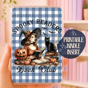 Spooky Readers Kindle Insert for BookTok Girls | Digital Download | Kindle Sleeve | Printable for Kindle Paperwhite Case | Bookstagram