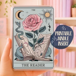 The Reader Kindle Insert for BookTok Girls | Digital Download | Kindle Sleeve | Printable for Kindle Paperwhite Case | Bookstagram