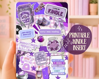 Spicy Booktok Kindle Insert | Girly E-Reader Sleeve (Digital Download)